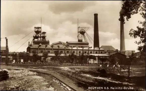 Ak Bytom Beuthen Oberschlesien, Heinitz-Grube