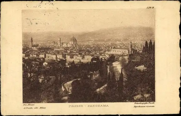 Ak Firenze Florenz Toscana, Panorama
