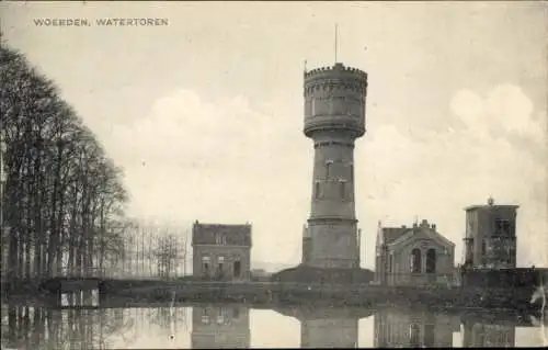 Ak Woerden Utrecht Niederlande, Wasserturm