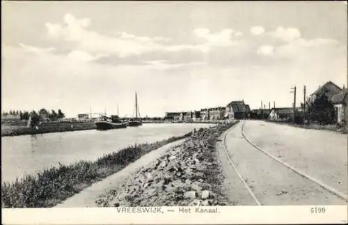 Ak Vreeswijk Utrecht Niederlande, Kanal