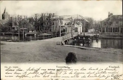 Ak Vreeland Utrecht, Voorstraat, Hebebrücke