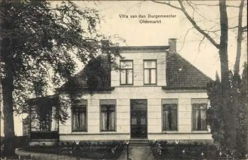 Ak Oldemarkt Overijssel, Villa des Bürgermeisters