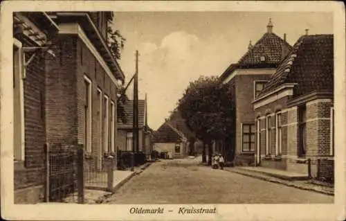 Ak Oldemarkt Overijssel, Kruisstraat