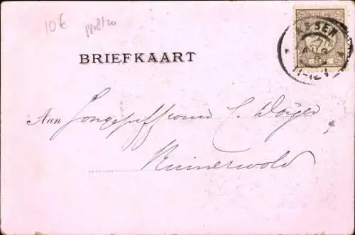 Ak Assen Drenthe Niederlande, Teilansichten, Kanal