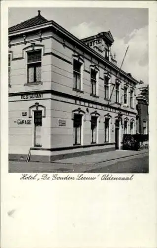 Ak Oldenzaal Overijssel, Hotel De Gouden Leeuw, Inh. H. J. Vastert