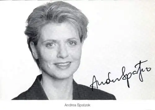 Ak Schauspielerin Andrea Spatzek, Portrait, Autogramm, Lindenstraße