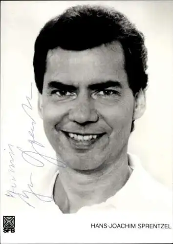 Ak Schauspieler Hans-Joachim Sprentzel, Portrait, Autogramm