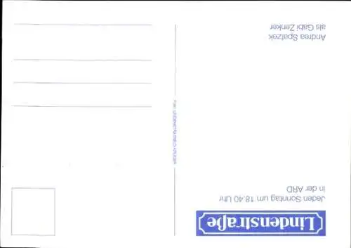 Ak Schauspielerin Andrea Spatzek, Portrait, Autogramm, Lindenstraße
