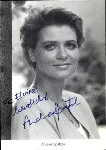 Ak Schauspielerin Andrea Spatzek, Portrait, Autogramm, Lindenstraße