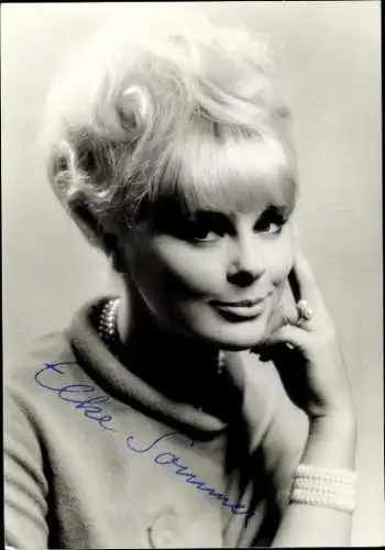 Ak Schauspielerin Elke Sommer, Portrait, Autogramm