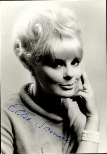 Ak Schauspielerin Elke Sommer, Portrait, Autogramm