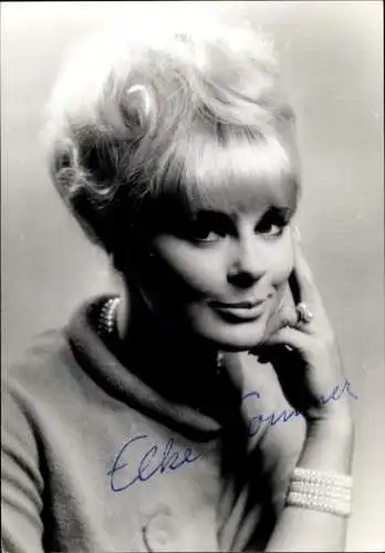 Ak Schauspielerin Elke Sommer, Portrait, Autogramm