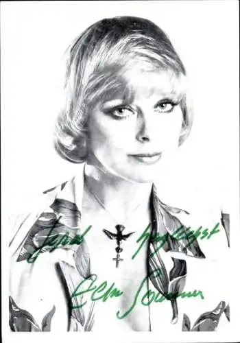 Ak Schauspielerin Elke Sommer, Portrait, Autogramm, Hut