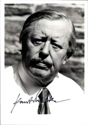 Foto Schauspieler Paul Dahlke, Portrait, Autogramm, Krawatte