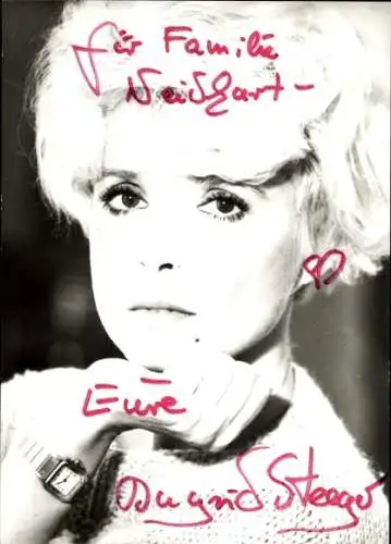 Ak Schauspielerin Ingrid Steeger, Portrait, Autogramm