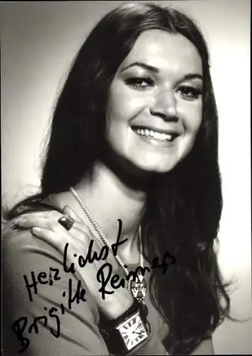 Ak Schauspielerin Brigitte Reim, Portrait, Autogramm