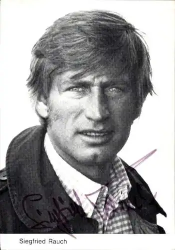 Ak Schauspieler Siegfried Rauch, Portrait, Autogramm