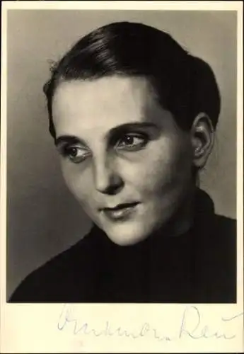 Ak Schauspielerin Anna Marie Rau, Portrait, Autogramm