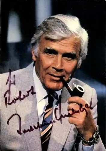 Ak Schauspieler Joachim Fuchsberger, Portrait, Autogramm