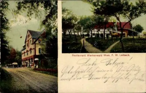 Ak Werkerwald Heiligenhaus in Nordrhein Westfalen, Restaurant Werkerwald