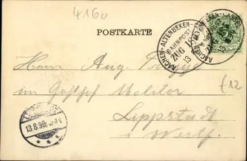 Ak Unna in Westfalen, Marktplatz, Kirche