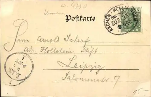 Ak Königsborn Unna im Ruhrgebiet, Logierhaus, Grillo-Denkmal