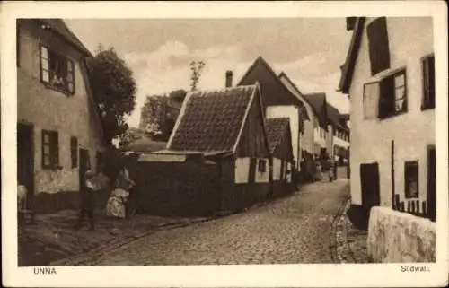 Ak Unna in Westfalen, Südwall