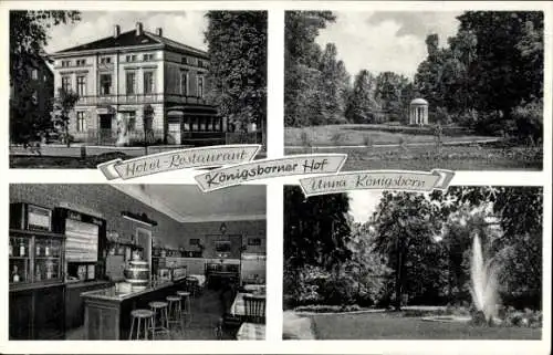 Ak Königsborn Unna im Ruhrgebiet, Hotel Restaurant Königsborner Hof, Friedrich Ebert Straße 114