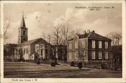 Ak Unna im Ruhrgebiet, Pfarrkirche Sankt-Katharina