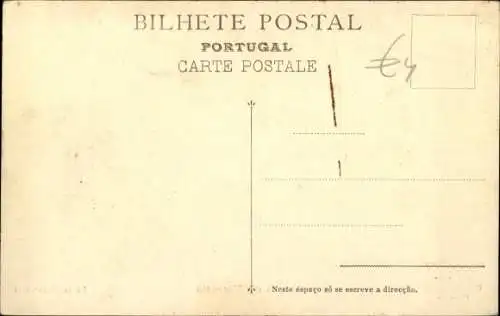 Ak Portugal, Bauern, Pflug, Rinder, Ackerarbeit, Landwirtschaft