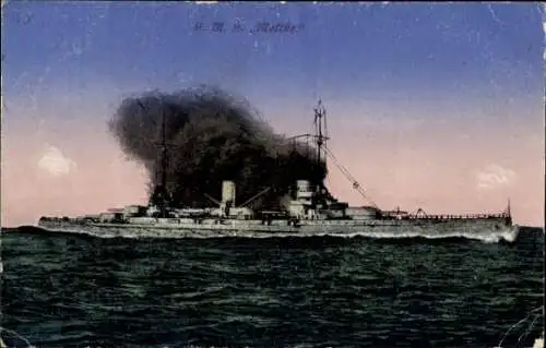 Ak Deutsches Kriegsschiff, SMS Moltke, Kaiserliche Marine