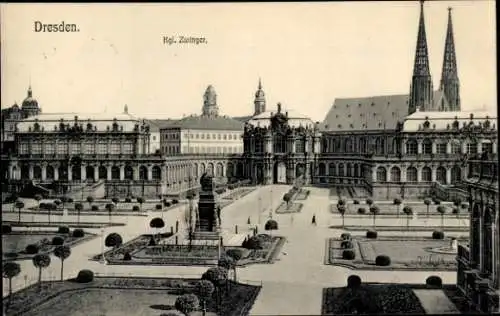 Ak Dresden Altstadt, Königlicher Zwinger