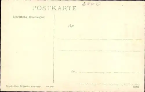 Ak Hamburg Mitte Altstadt, Nikolaikirche, Hopfenmarkt