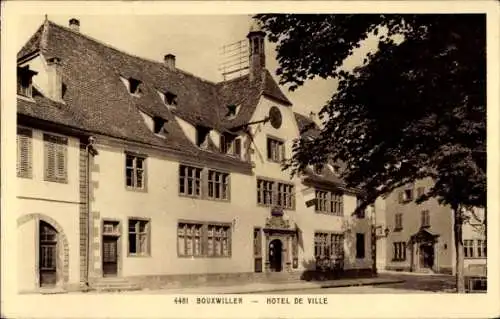 Ak Bouxwiller Buchsweiler Elsass Bas Rhin, Hotel de Ville