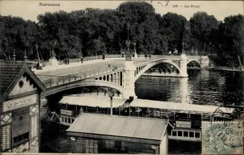 Ak Suresnes Hauts de Seine, Brücke