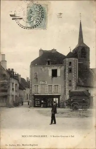 Ak Moulins Engilbert Nièvre, L'Ancien Grenier a Sel