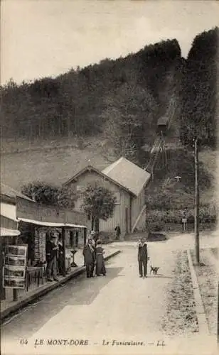 Ak Le Mont Dore Puy de Dôme, Le Funiculaire