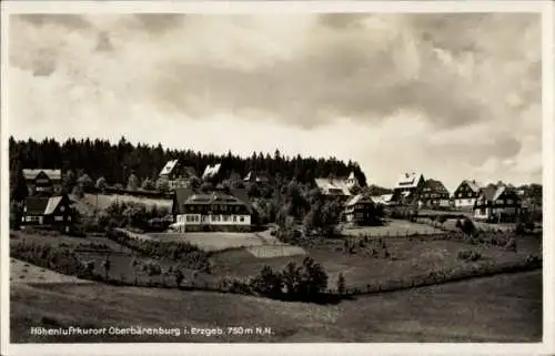 Ak Oberbärenburg Altenberg im Erzgebirge, Teilansicht