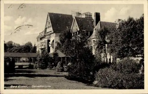 Ak Bad Elster, Blick auf das Sanatorium