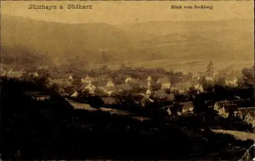 Ak Sülzhayn Ellrich Thüringen, Blick vom Sackberg