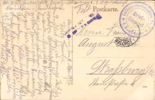 Ak Mannheim in Baden, Kaiserliche Post