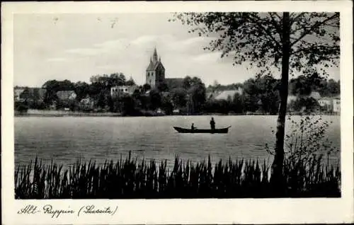 Ak Altruppin Neuruppin in Brandenburg, Seeseite, Boot