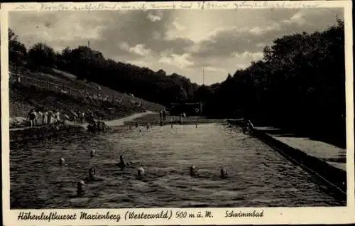 Ak Bad Marienberg im Westerwald, Schwimmbad