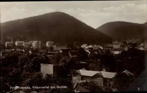 Ak Friedrichroda im Thüringer Wald, Villenviertel am Gottlob