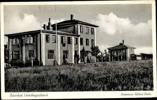 Ak Schönberg in Holstein, Schönberger Strand, Hermann Helms Haus