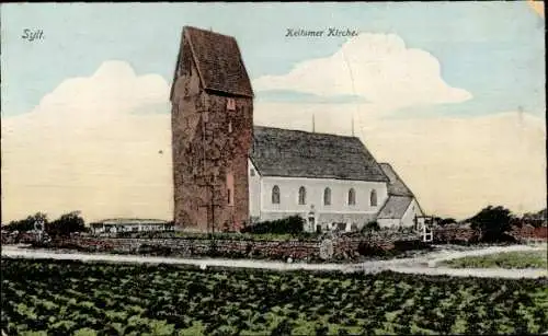 Ak Keitum auf Sylt, Nordfriesland, Ortskirche