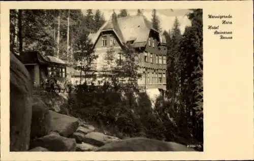 Ak Wernigerode am Harz, Hotel Steinerne Renne