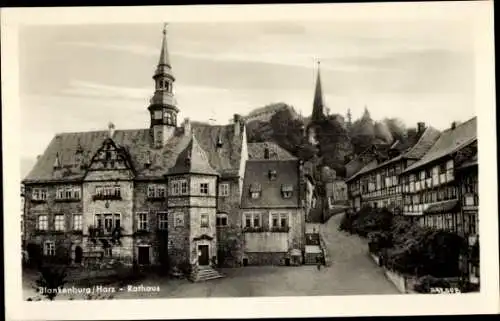 Ak Blankenburg am Harz, Rathaus