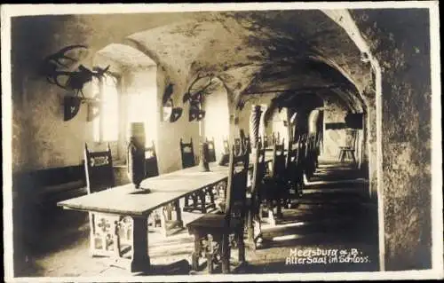 Foto Ak Meersburg am Bodensee, Schloss, alter Saal