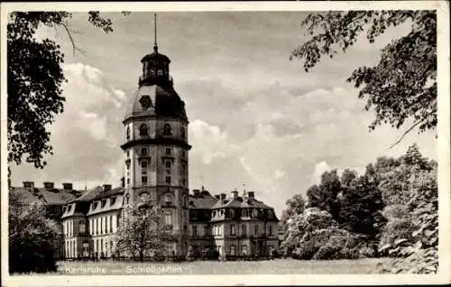 Ak Karlsruhe in Baden, Schlossgarten